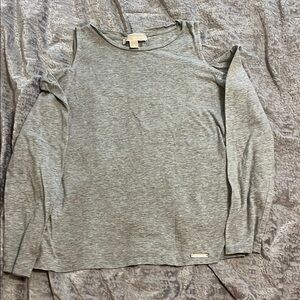 Michael Kors Heather Gray Long Sleeve Tee